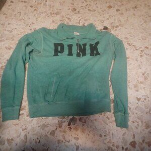 Pink Victoria's Secret Women's Pullover Sweat Shirt XS Green